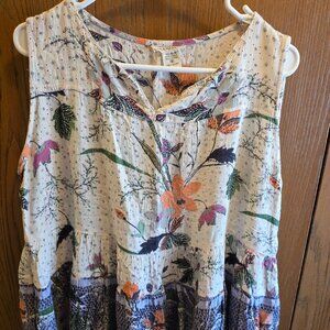 Boho Flowy Tunic MED